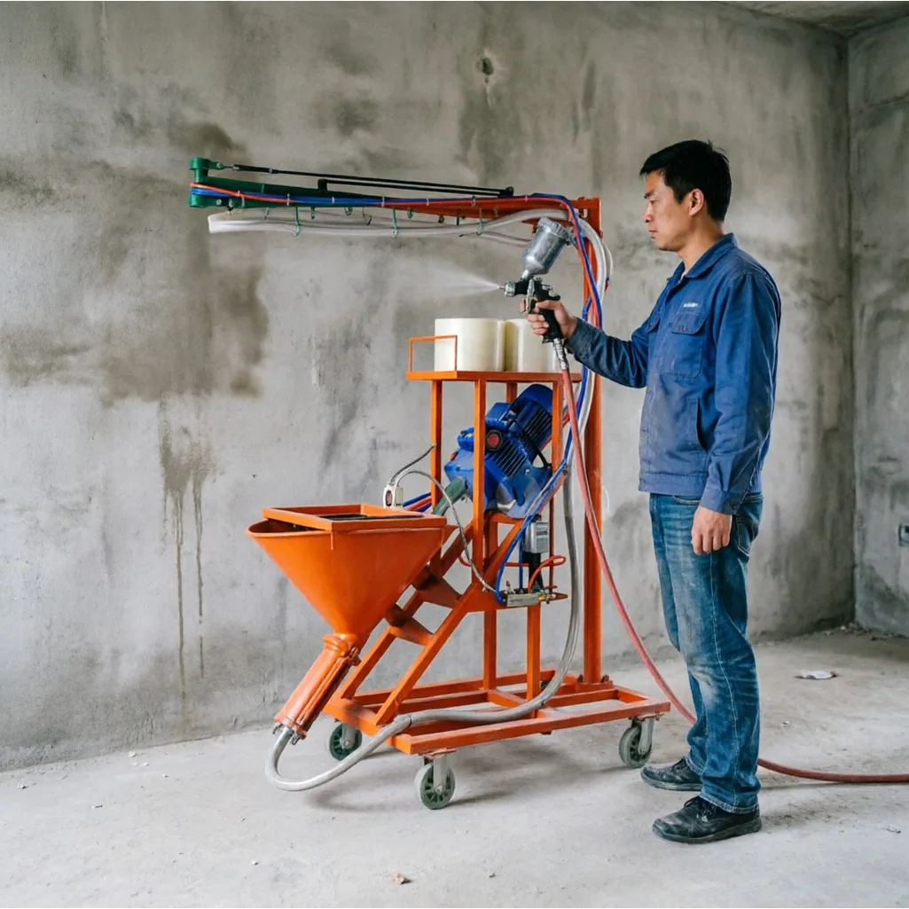 Hot seller Screw Pump Glass Fiber Reinforced Cement Sprayer Anti-backflow Design Large Batch Ornament Component Spraying Tool