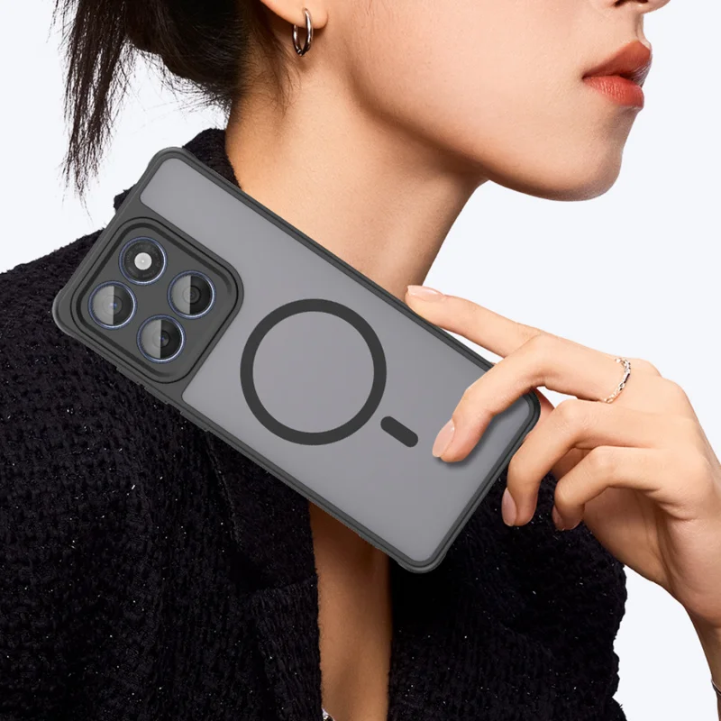 حافظة هاتف مغناطيسية قوية لهاتف موتورولا موتو إيدج 60 فيوجن 60s برو G100 G86 G56 G06 Power G Play 2026 غطاء حماية غير لامع