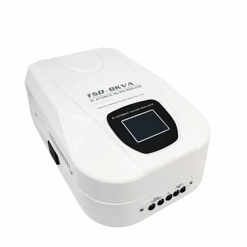 Household Power Protector 8KVA Wall Mount Automatic Regulator 220V Single Phase 140V to 250V Input