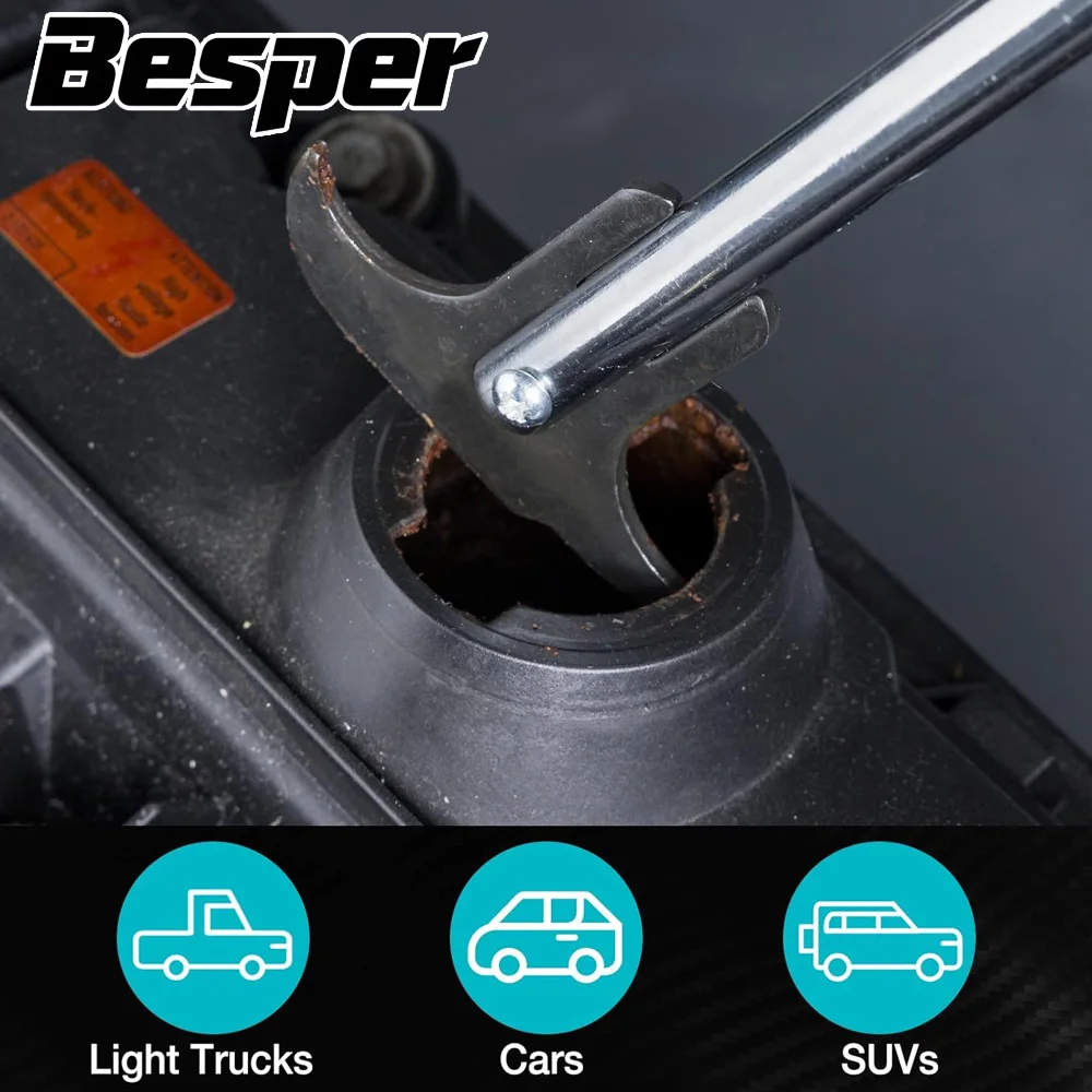  Oil and Grease Seal Puller, Dual Hook Tips for Oil and Grease Seals Removal, Oil Seal Removal Tool, Car Repair Wrench Tools