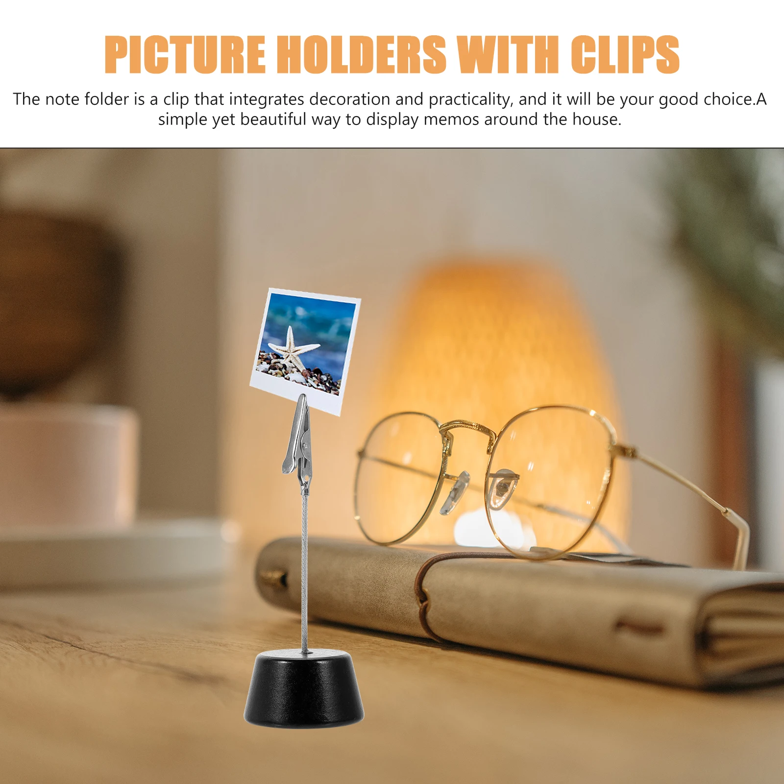 

10 Pcs Photo Holders Tables Picture Clips Accessories Place Card Desktop Decoration Practical Memo Supply Clip St