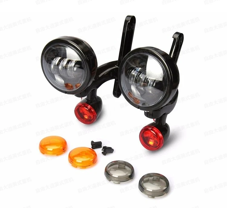 Suitable for Avenue Flagship Glide Headlight Auxiliary Light Fog Light Black Steering LED Light