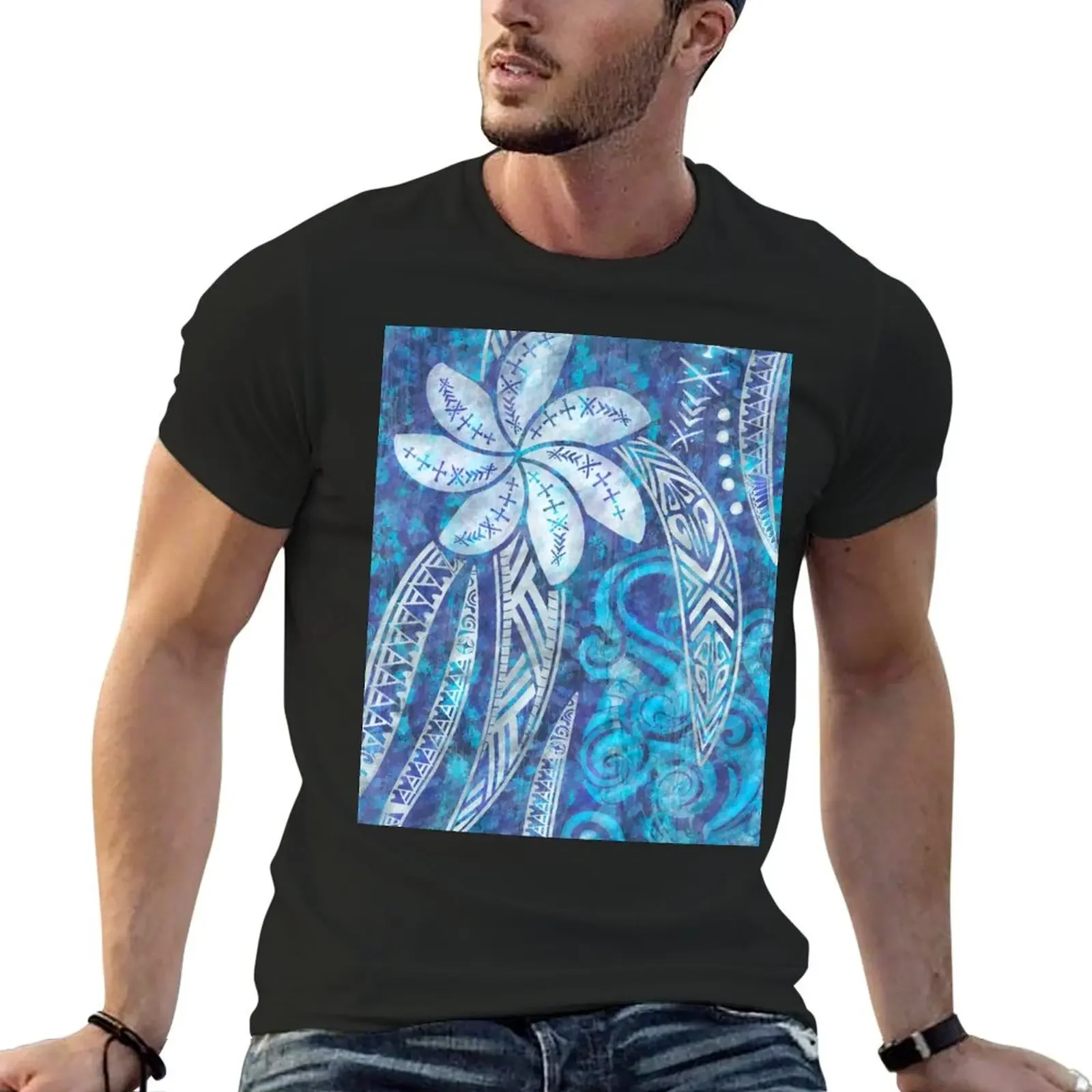 

SAMOAN Tattoos - Hawaiian Decor- Cool Blue Breeze T-Shirt boys whites essential t shirt kawaii clothes men clothes