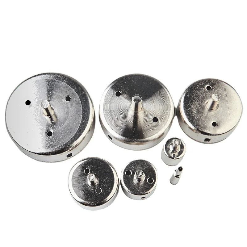 7 Pçs/set Diamond Revestido Buraco Saw Broca Ferramentas De Poder Broca Bits para Telha De Mármore De Vidro 10-100mm 10/25/40/55/70/80/100mm