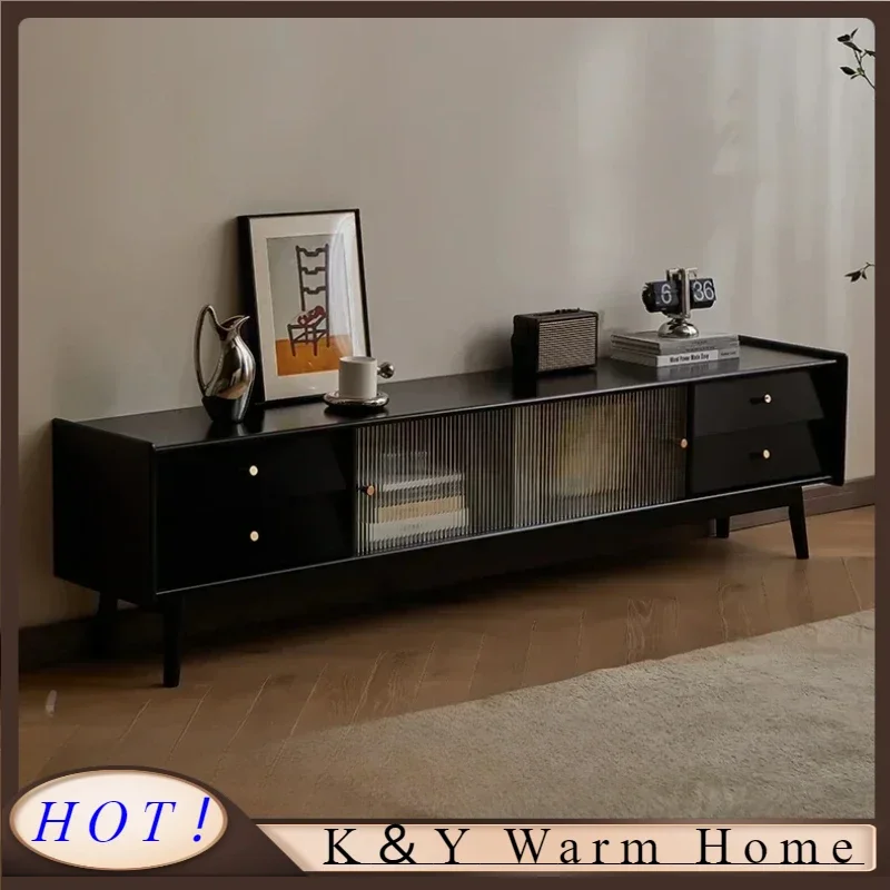 

Supports Black Legs Tv Stand Entertainment Drawer Luxury Salon Display Modern Ornaments Partitions Armoires El Hotel Furniture