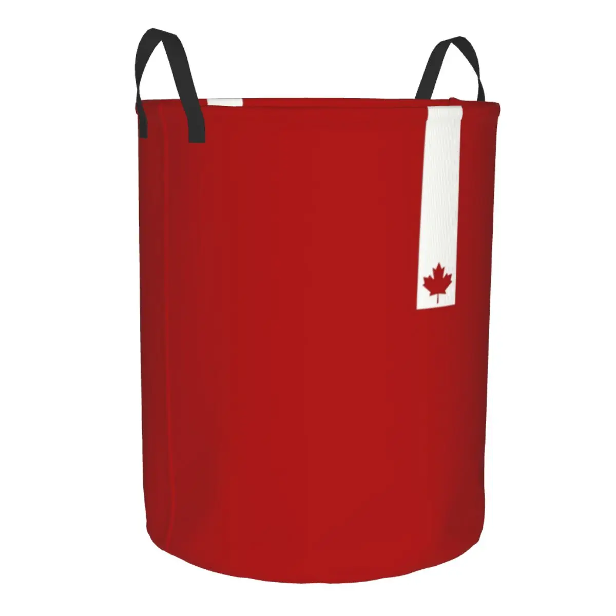 Minimal Canada Flag Laundry Basket Collapsible Canadian Pride Clothes Hamper for Nursery Kids Toys Storage Bag