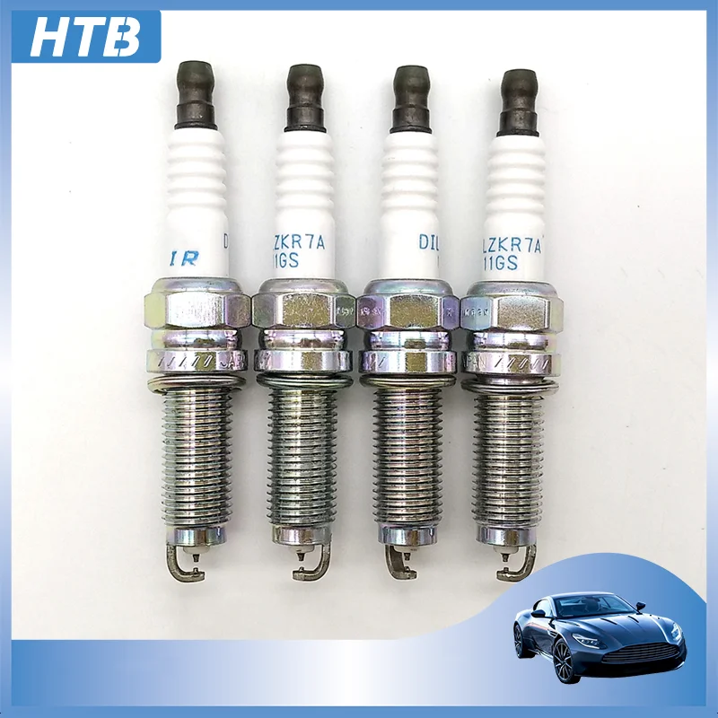 

4PCS 12290-R41-L01 Dual Iridium Spark Plugs For Honda Accord CRV IV Civic 1.8L HRV IX LX Sport Candle 12290R41L01 DILZKR7A11GS