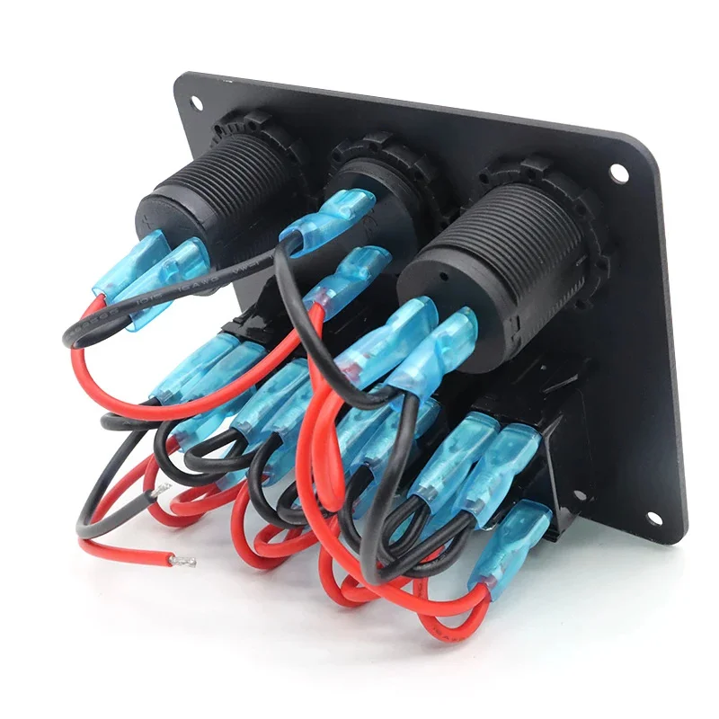 Swing switch LED double-sided board USB interface control panel car power switch car boat yacht modification switch