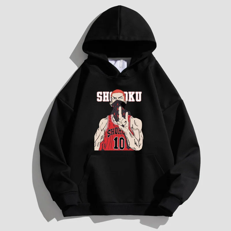 Men Women Cotton Hoodie Japanese Anime Hoodies High Quality Slam Dunk Sakuragi Hanamichi Printed 2023 Hooded Pullover Sweatshirt