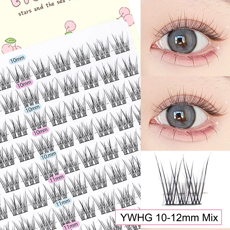 Brown Manga False Eyelashes, Natural Soft Large Capacity