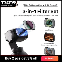 TILTA For DJI Osmo Pocket 3 Pocket 4 accessories Filter Kit Camera Magnetic Variable ND Black Mist  Polarizer Filter TF-OP3