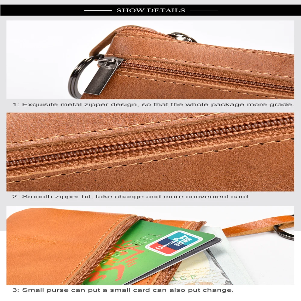 محفظة نسائية للعملات المعدنية للأطفال، حامل مفاتيح بسحاب، حقيبة بطاقات جلدية متعددة الوظائف، حقيبة عملات معدنية متعددة الوظائف للعمل في الحفلات وركوب الدراجات #5