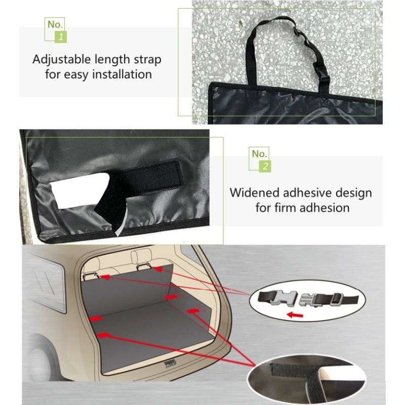 Car Boot Liner Protector For Dog Nonslip Waterproof Pet Cargo Cover Anti-Scratch Tear-Resistan Trunk Cover Mat Travel Universal