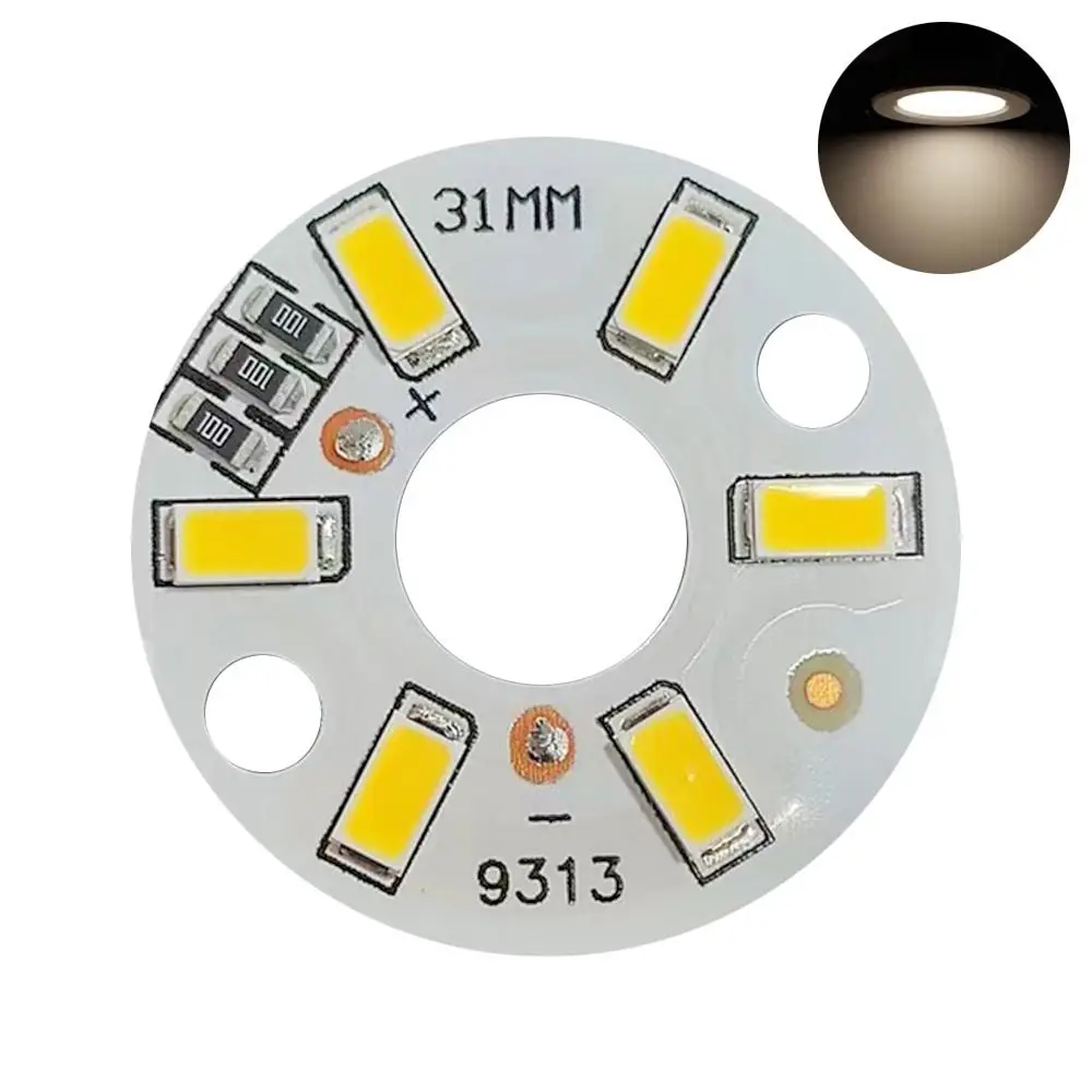 

5PCS Accessories 3W 5W 10W LED Source Chip White/Warm White Round Light Beads Lamp Chip Office