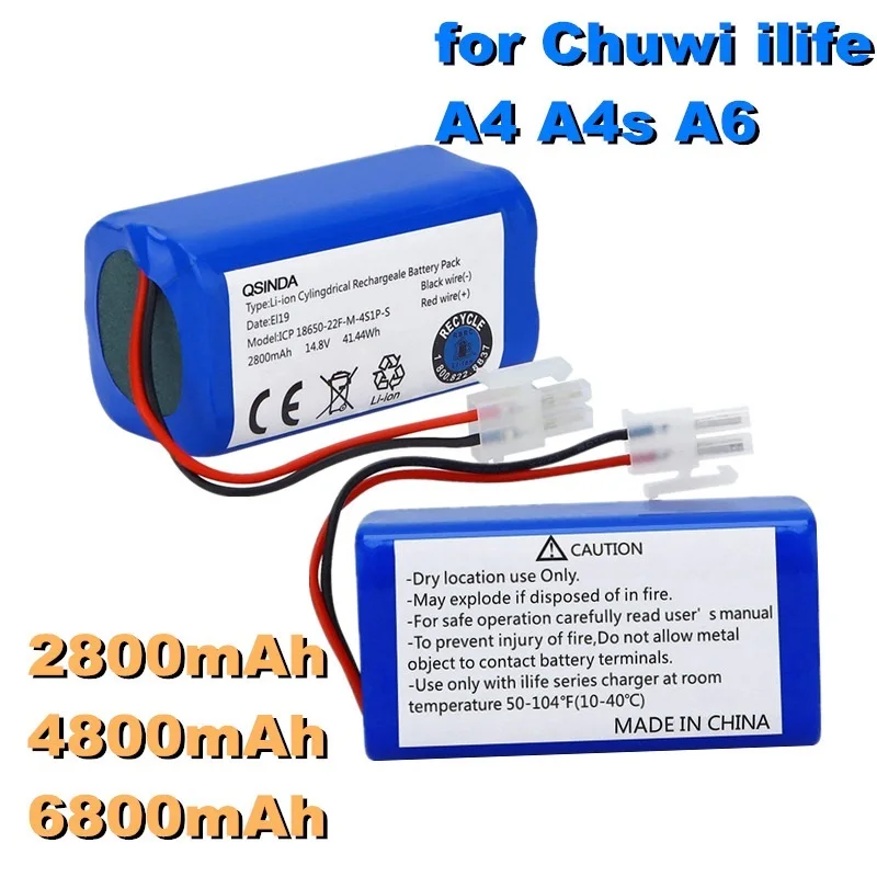 Top! Original High quality 14.8V 2800mAh Chuwi battery Rechargeable Battery for ILIFE ecovacs V7s A6 V7s pro Chuwi iLife battery