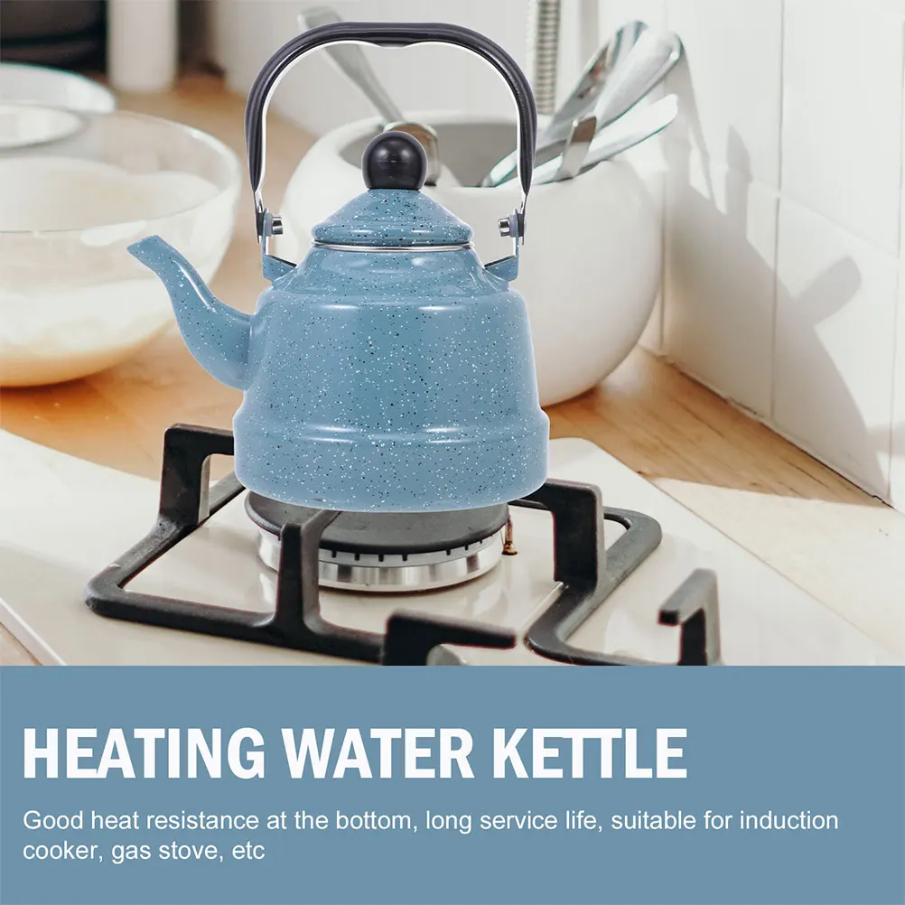 

Kettle Retro Decor Tea for Gas Stove Decorative Teapot Electric Enameled Water Teakettle Vintage