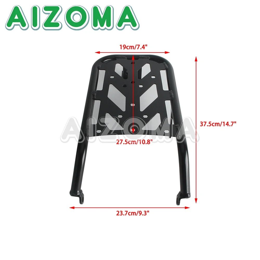 Motorcycle Luggage Rack Cargo Carrier Rear Tail Storage Luggage Shelf Bracket With Hand Grip For Kawasaki KLX 230 2020-2023