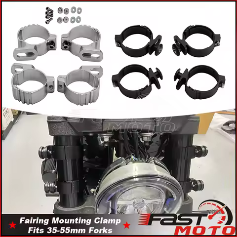 Motorcycle Quarter Headlight Fairing 35-55mm 39mm 41mm 45mm 49mm Fork Clamp Mount For Harley Sportster XL 883 1200 Dyna Softail