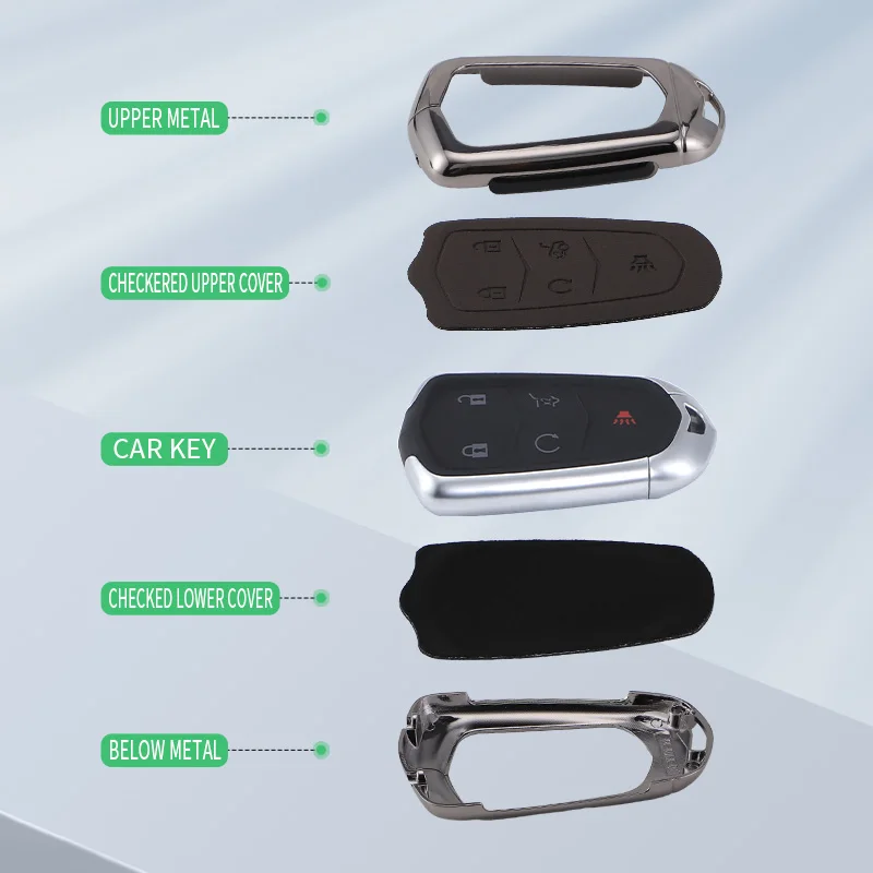 لكاديلاك XT6 XT5 CT6 CT5 XT4 الرجال المرأة حقيبة مشبك مفتاح السيارة القشرة غطاء مفتاح السيارة حامي قذيفة فوب اكسسوارات