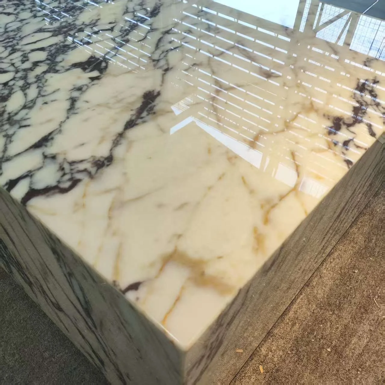 Luxury Italian marble low table/base/column coffee table modern home set for living room furniture
