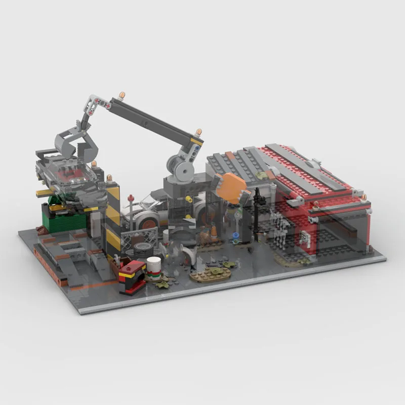 سجل القصاصات المعياري MOC مع نماذج مكعبات بناء السيارات، DIY إبداعي، مثالي للتعليم والتجميع، هدية لعبة تعليمية