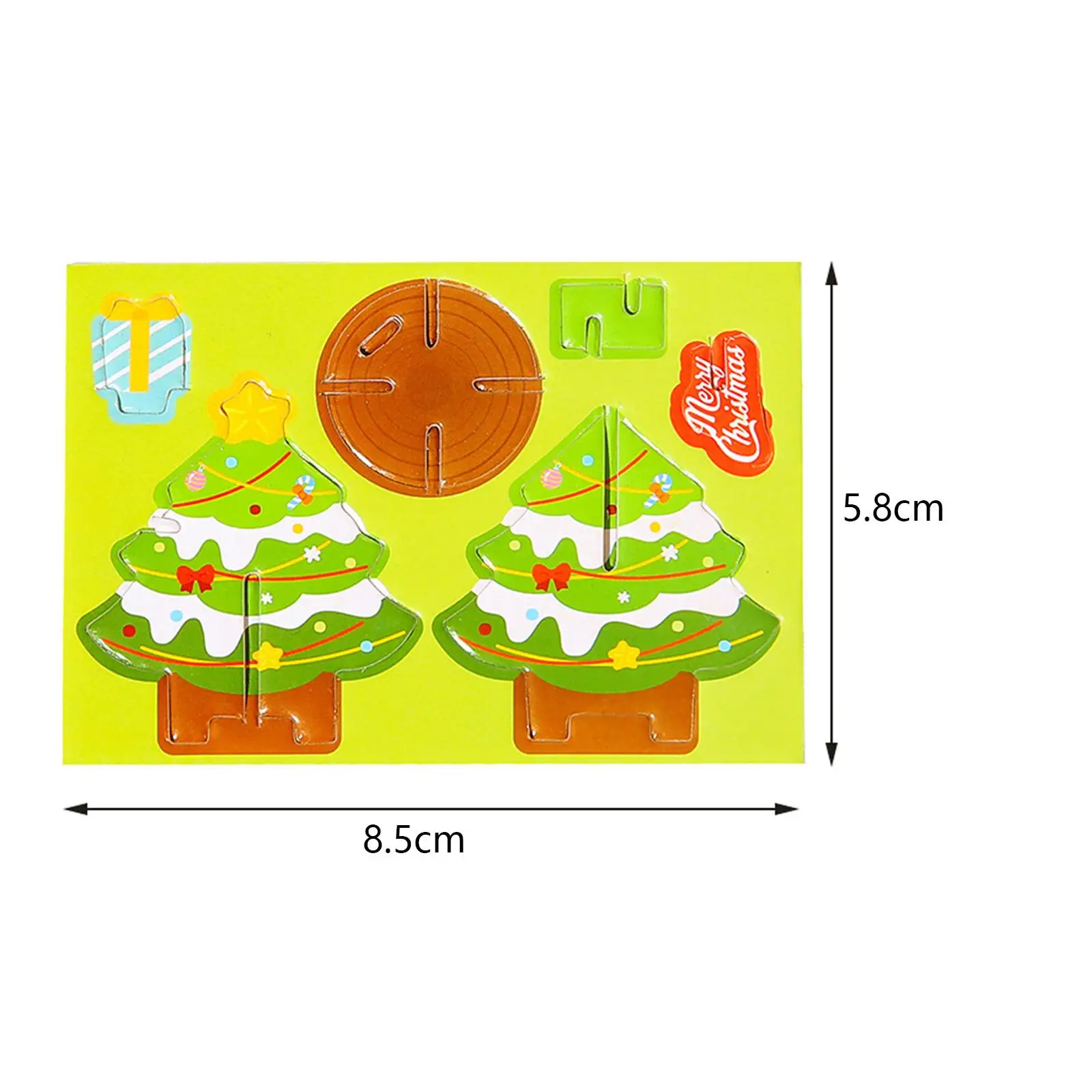 ตัวต่อจิกซอว์สีสันความคิดสร้างสรรค์10ชิ้นการจับคู่รูปร่างของเล่น