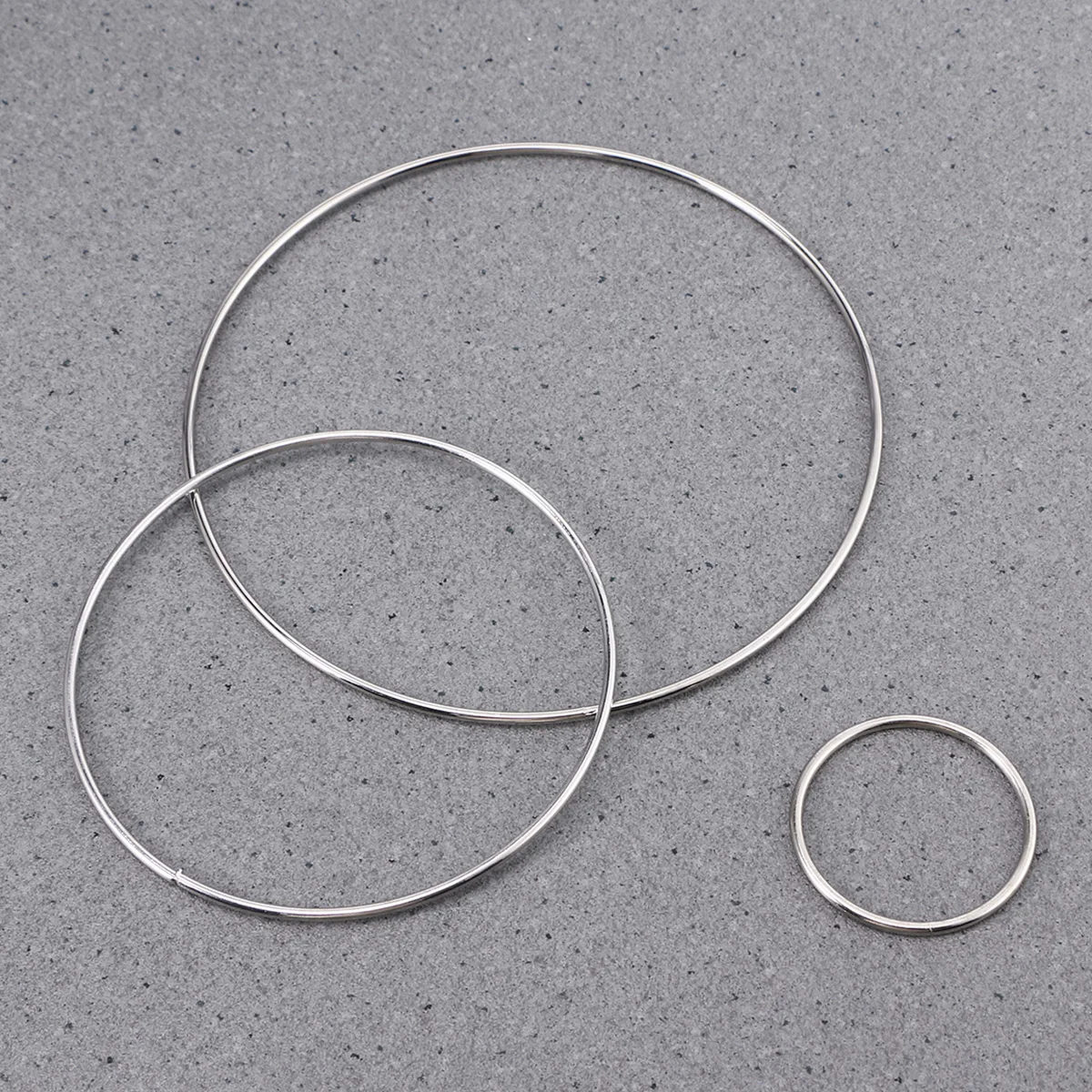 

5pcs Metal Hoops Dream Catcher Material Smooth Craft Accessories Decor Projects Home Wall Hanging Iron for Macrame