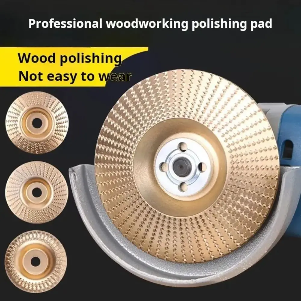 

100mm Diameter Woodworking Grinding Wheel Plane Thorn Plate Arc Shape Angle Grinder Disc Wood Polishing Piece Rotary Abrasives