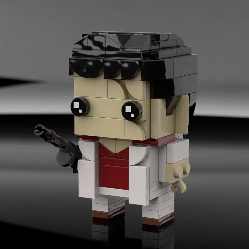 

Creative Movie Character Evil Star Building Block MOC Horror Scarfaces Tony Montana Mini Doll Model Children's Assembly Toy Gift
