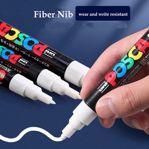 UNI POSCA-PERMANENT ACRYLIC TRAINS SET, Quick Dry Pen, Graffiti Painting, Japanese Station, Art Supplies, 1m, 3m, 5m 11 Main Sales Pena Pen - №7