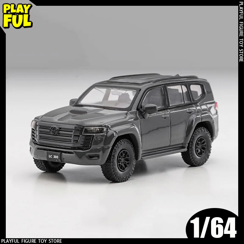 In Stock Masdi 1:64 Land Cruiser Lc300 Alloy Miniature Diecast Model Land Cruiser Lc300 Gr-S Suv Custom Car Toys Model Kids Gift