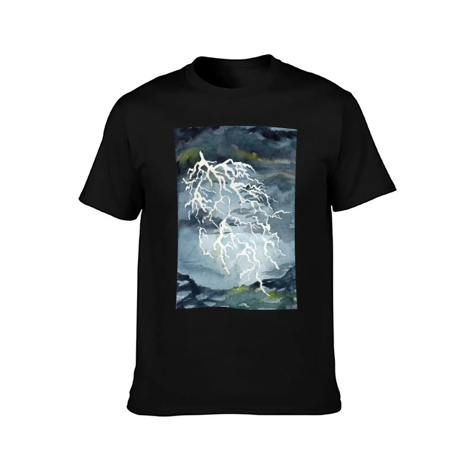 Storm T-Shirt, Summer Casual Cotton Tee, Oversized Streetwear Tops, Vintage Graphic Print, Loose Fit Short Sleeve, 100% Cotton