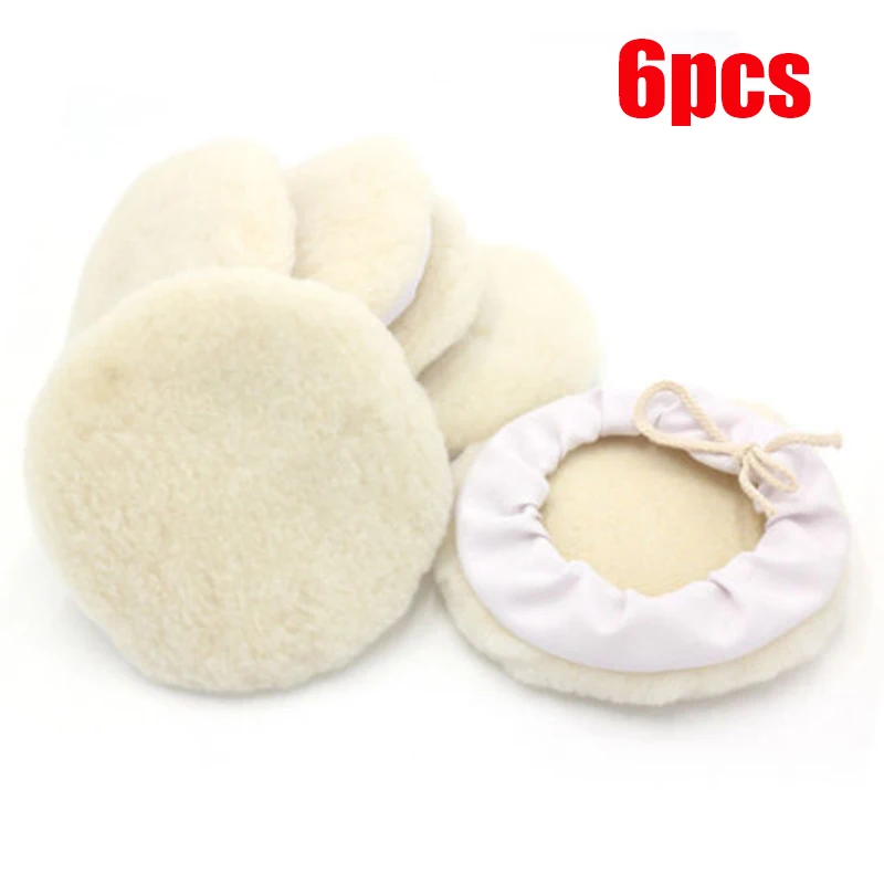 Drill Buffing Wheel Pad Mop Tool Washable Bonnet Buffer Car Kit Polisher 6/12Pcs 7