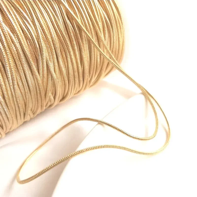 14K Gold Color Plated Brass Chains Round Oval Chains DIY Jewelry Findings  Necklace Bracelet Jewelry Making Components DIY