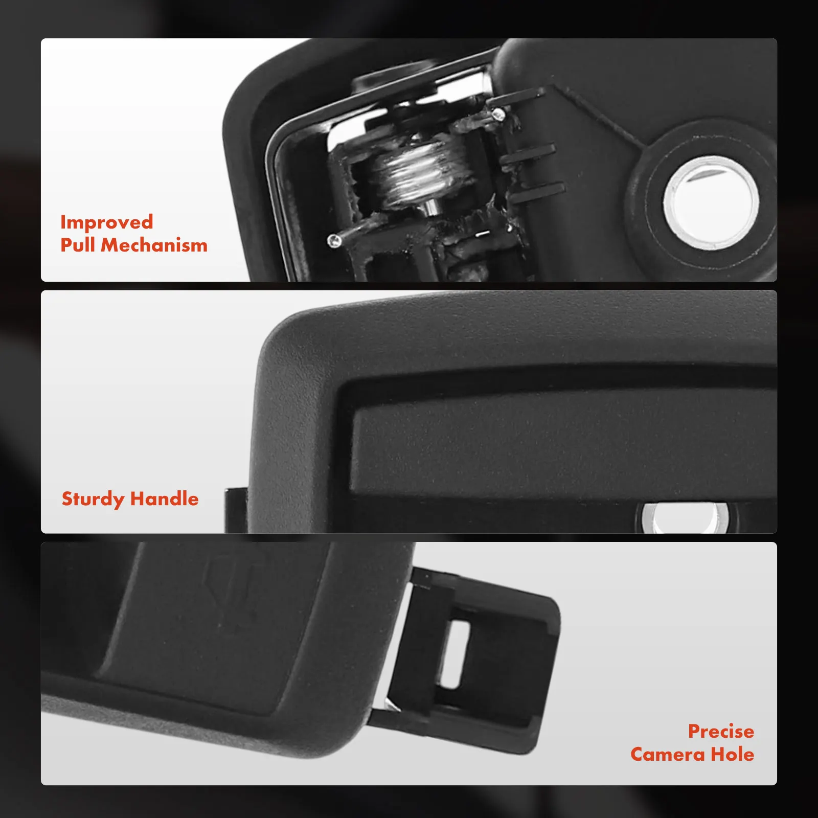 A-Premium Front Hood Black Latch Release Handle for Ram Promaster 1500 2014-2024
