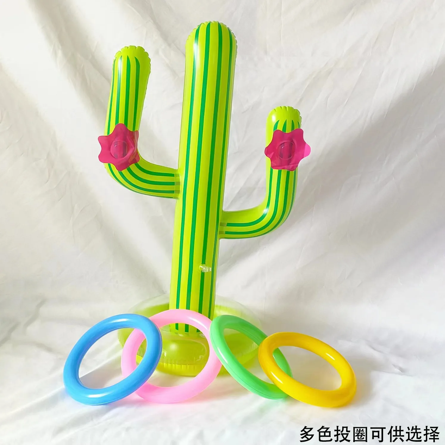 Pool Rafts Inflatable Ring Toss Carnival Basketball Inflate Pump Outdoor Swim Sports Toys Throwing Speed Agility Training Games