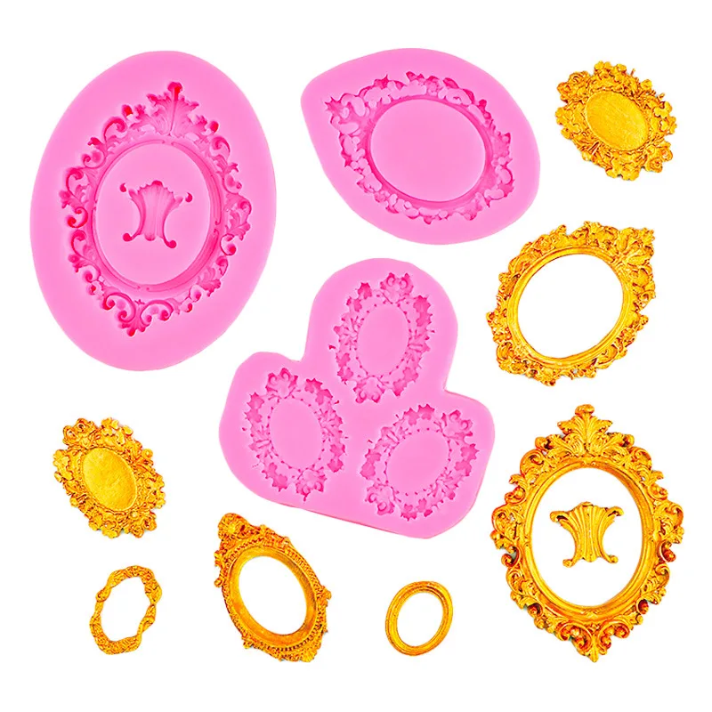 Various Photo Frame Silicone Mold Cake Fondant Decoration Chocolate DIY Baking Decoration Mould 15-176