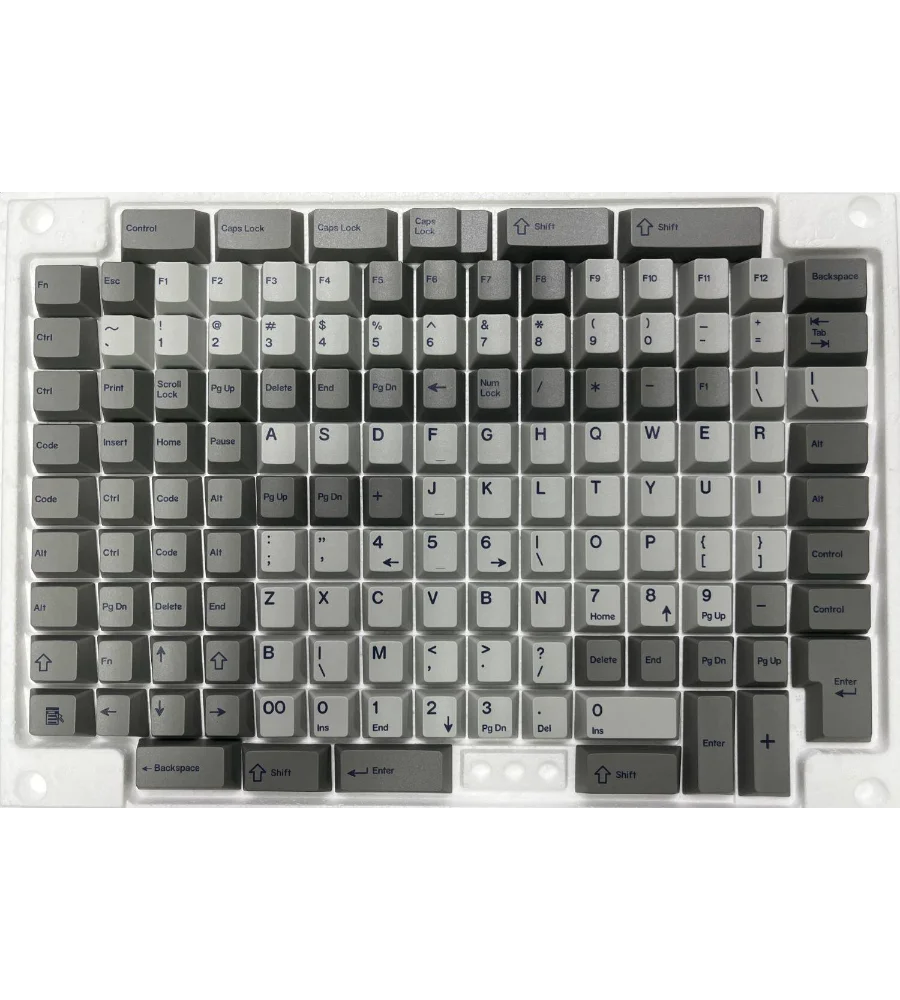 Keycap DIY customized mechanical dial full set original factory height terminal sublimation retro gray