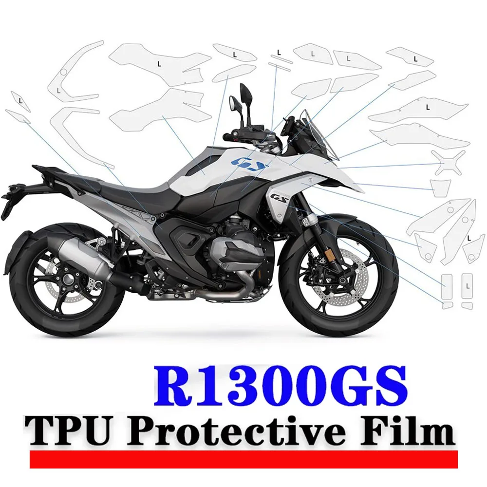 PPF R1300GS Motorcycle TPU Protective Film Invisible Car Cover For BMW R 1300 GS Fairing Invisible Set Body Protection TPU Film