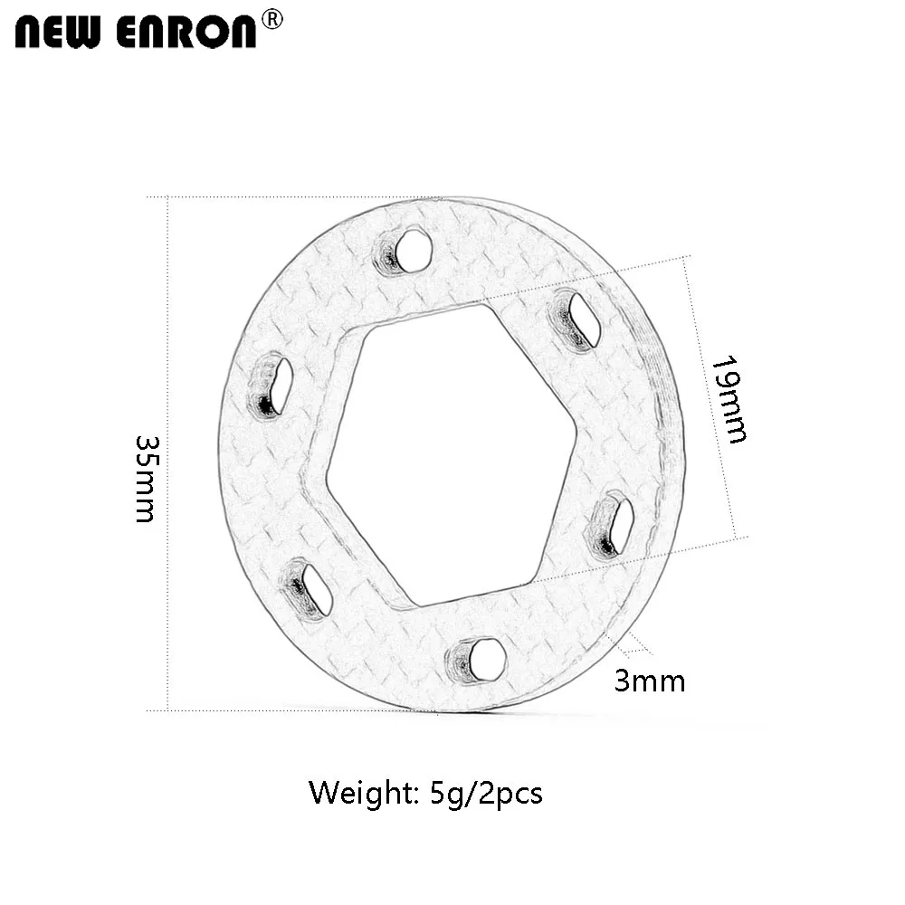 NEW ENRON 87055 2Pcs Carbon Fiber DUAL Fiberglass Brake Disk 19x35x3mm for RC Car HPI 1/8 RTR Savage X XL 2.4GHz 4.6 5.9 Truck