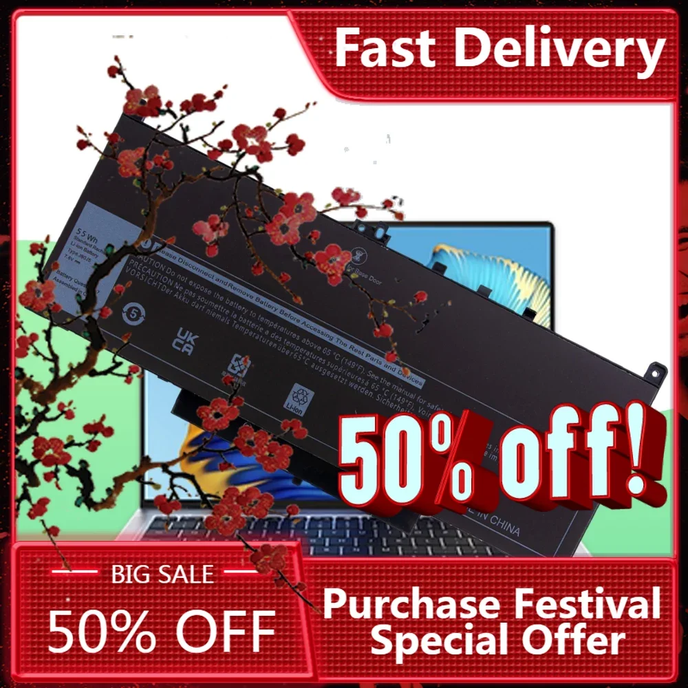 

【Fast Delivery】New J60J5 Suitable For Dell Latitude E7270 E7470 R1V85 MC34Y Laptop Battery 7.6V 7000MAH