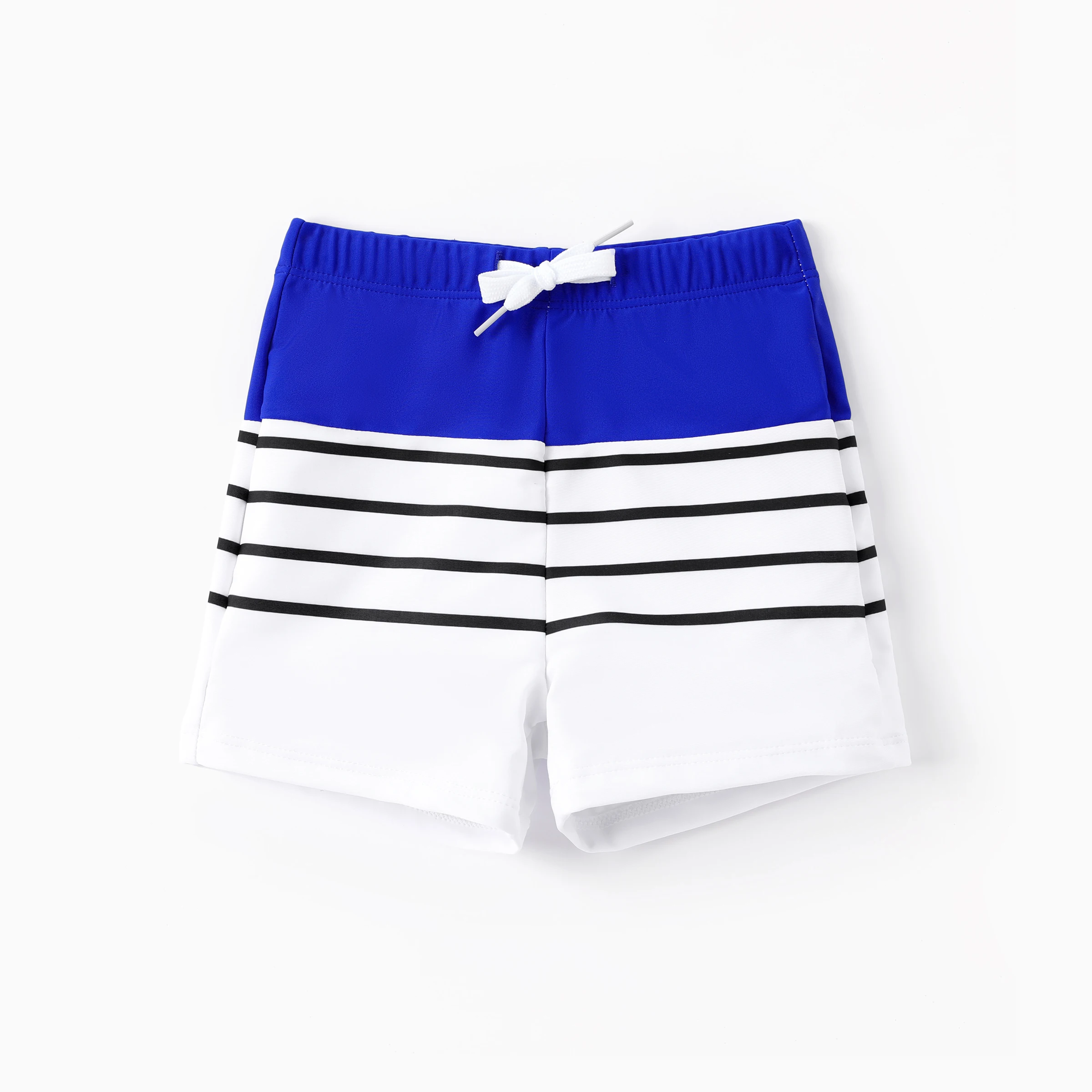 PatPat Family Matching Blue Drawstring Swim Trunks or Blue One-Piece Strappy Swimsuit