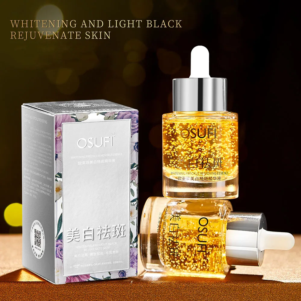 OSUFI Melanin Face Serum Brighten Skin Smoothing Lines Facial Care Essence Moisturizing Hydrate Serum Beauty Skincare Products