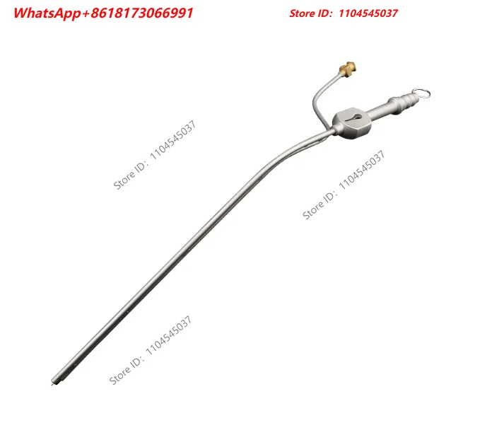 Laparoscopic surgical instrument flush aspirator spring suction tube aspirator hand push tee