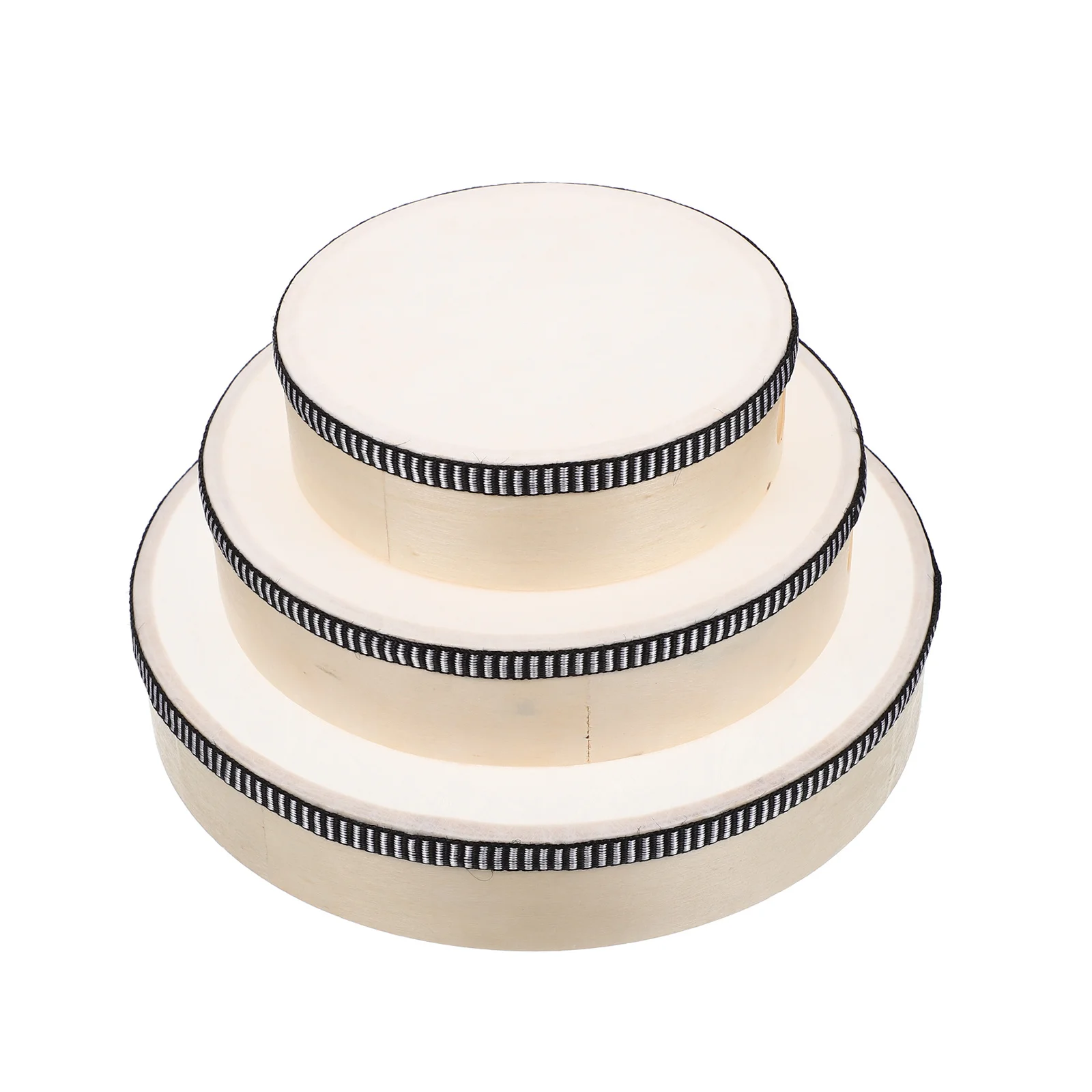 3 قطعة أدوات قرع طبلة اليد الموسيقية التعليمية اللعب رياض الأطفال أورف التدريس الدفوف #5