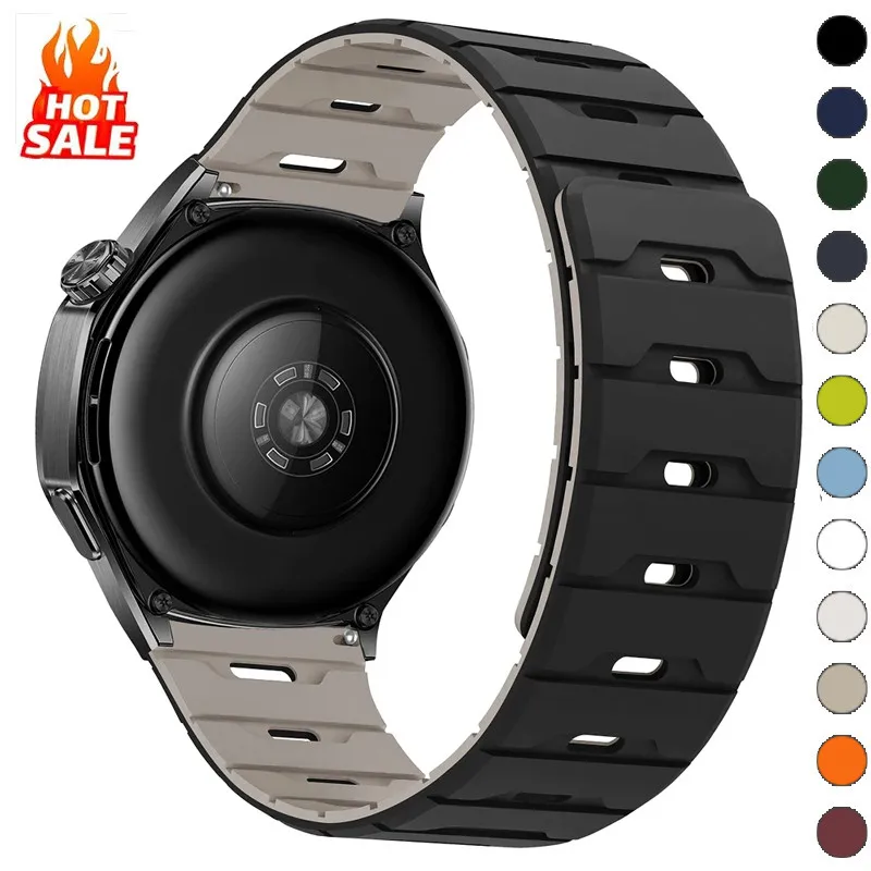 18/20/22MM Magnetisches Silikonarmband für Huawei Watch GT6/5 Pro GT4 46mm Armband für Samsung Galaxy Watch 7 6 54 40/44mm 6Classic