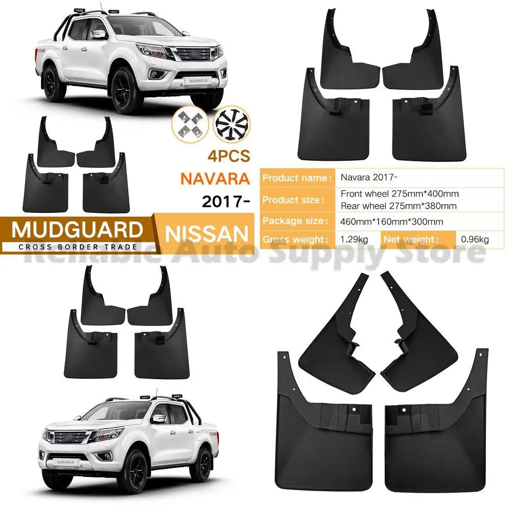 

For Navara 2017-2022 Front and Rear Fender Flares Mud Guards Auto Accessories Top Selling Premium Quality Durable Protection Sty