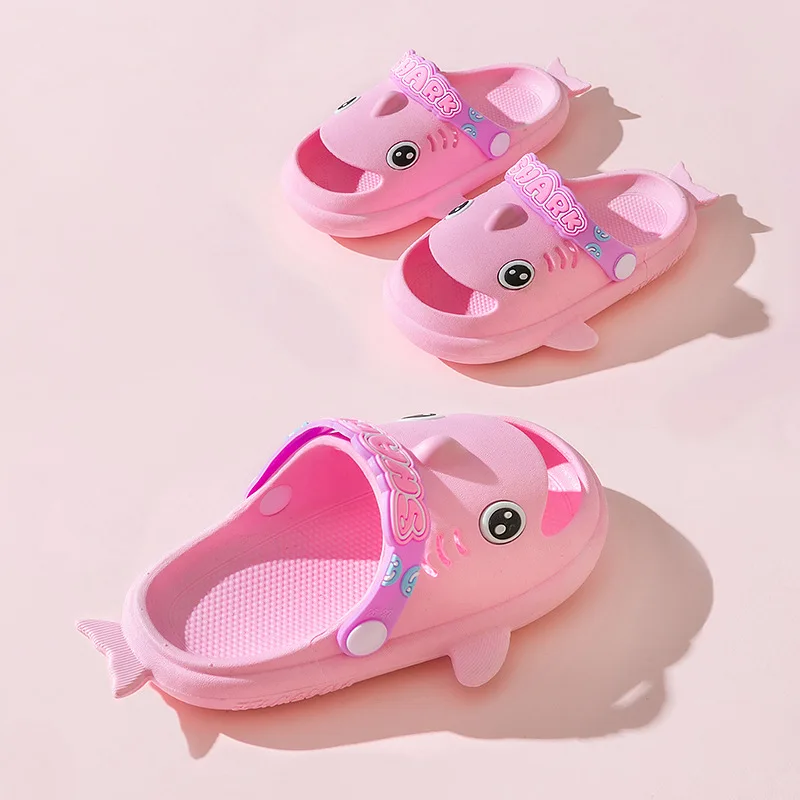 Cartoon Children Slippers for Boys Girls Non Slip Soft Home Shoes Cute Closed Toe Baby Garden Sandals Outdoors Beach Slides 슬리퍼