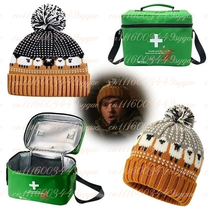 Resident Evil, disfraz de Bryan, bolso verde, gorro de lana tejido, botiquín de primeros auxilios, accesorio para juegos de rol de películas, Lightfoot, equipo médico de transporte, Halloween, para mujeres.