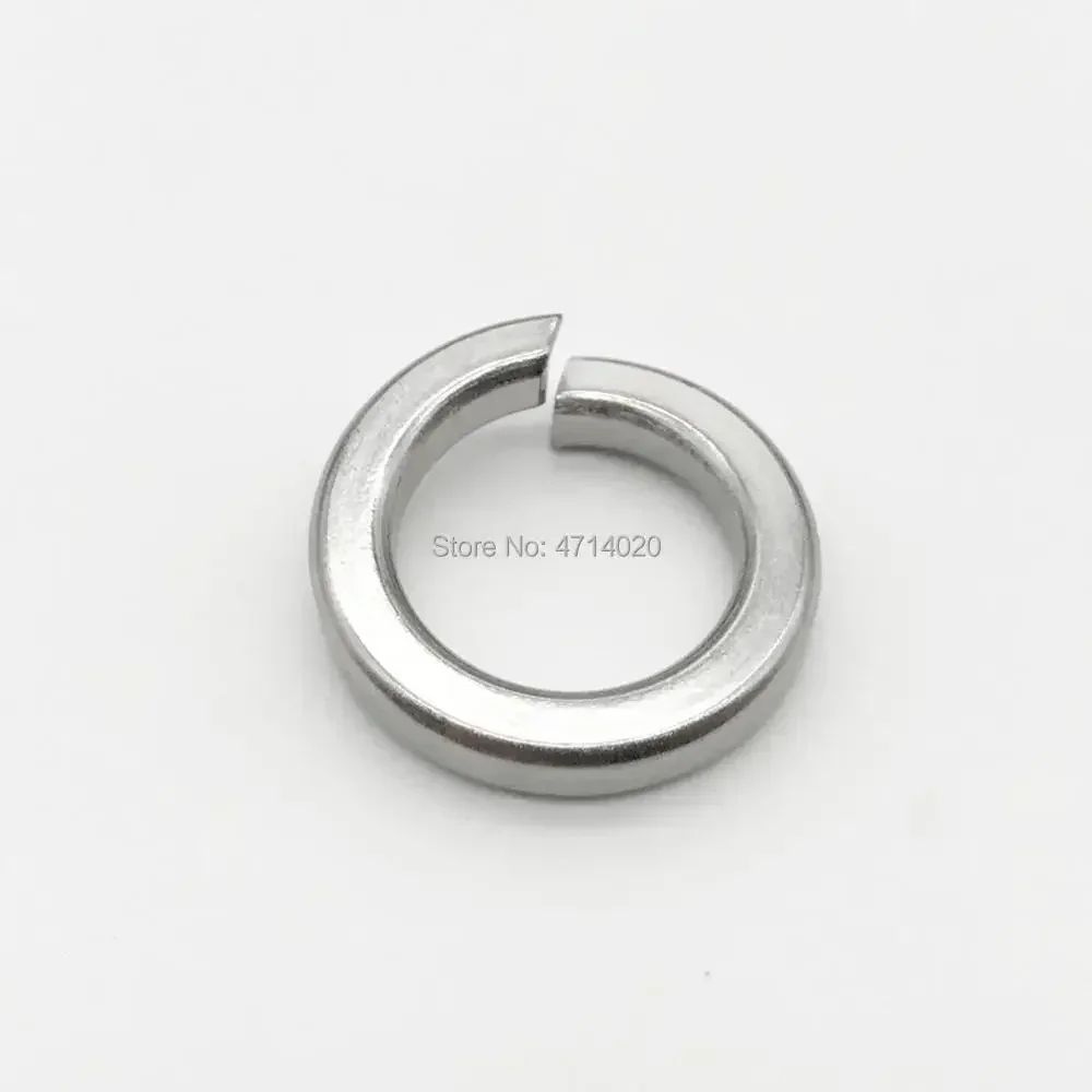2/5/10/50/100pcs GB93 A2 304 Stainless Steel Spring Split Lock Washer Elastic Gasket M1.6 M2 M2.5 M3 M4 M5 M6 M8 M10 M12 M16 M24